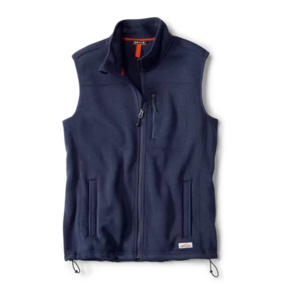 ORVIS Sweater Fleece Vest. XL. Navy Blue. Used.